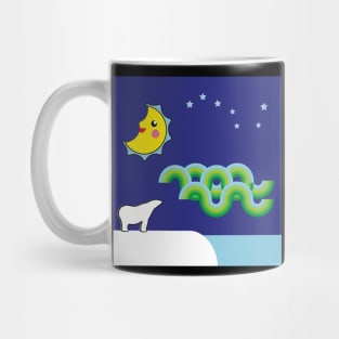 The polar night in North Pole Mug